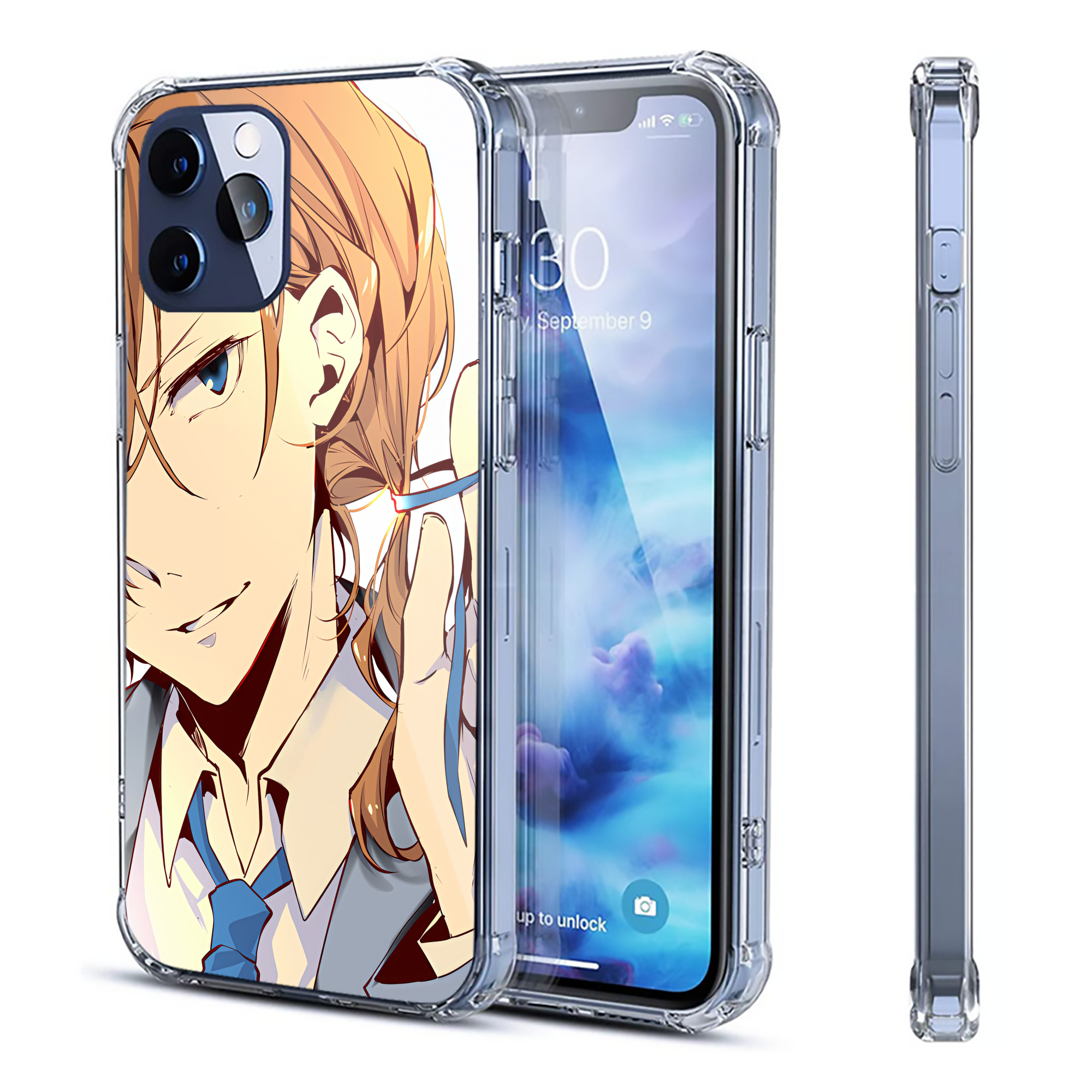 （画像用） 文豪ストレイドッグス Bungo Stray Dogs 【iPhone 12シリーズ対応】透明スマホケース（クリアソフトケース）